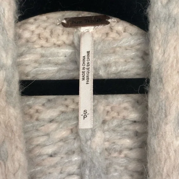 NWT Free People Cream Knit Cardigan - Picture 5 of 8